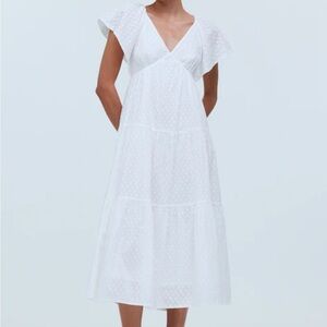 Madewell White cotton dress nwt 8